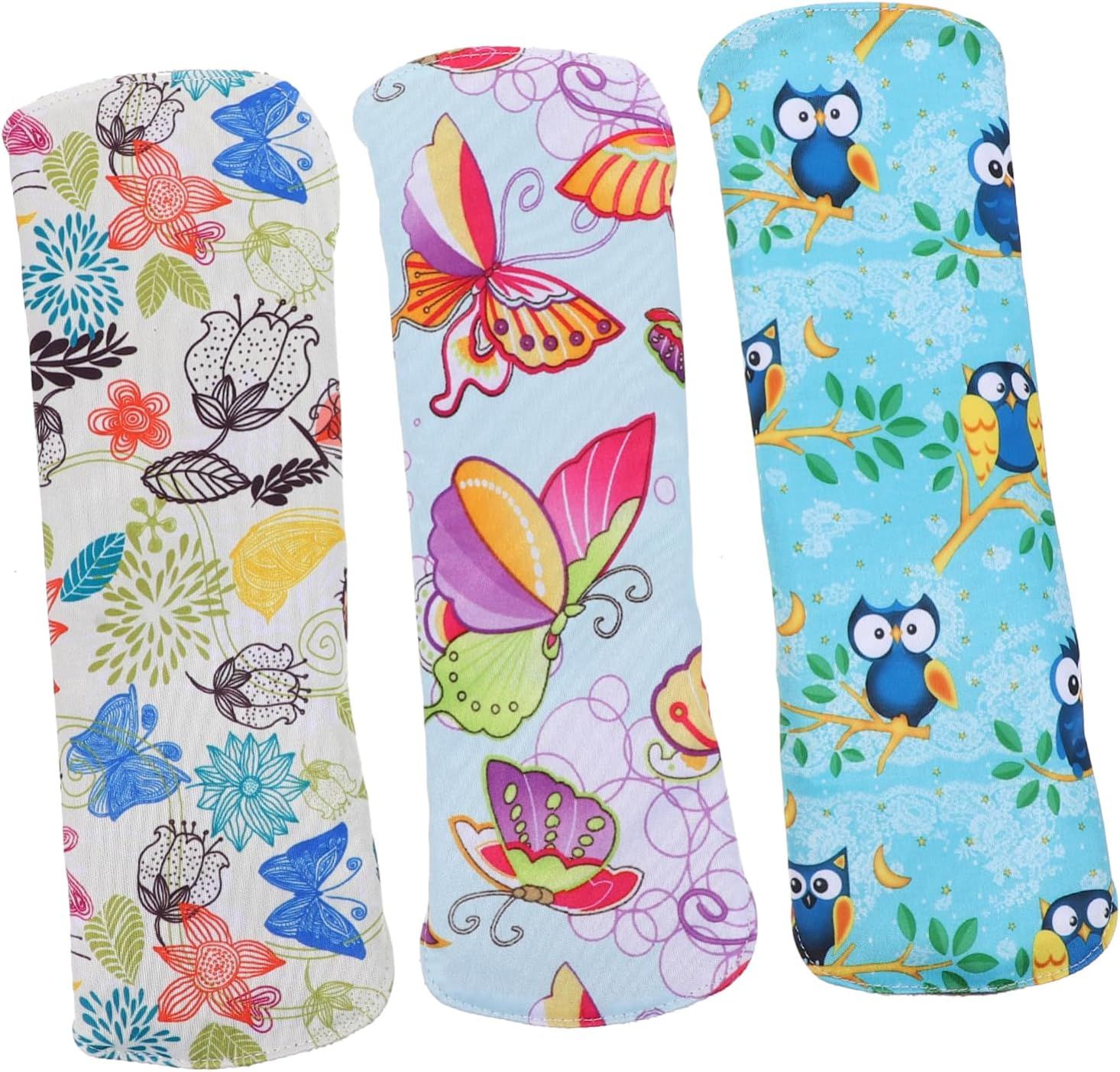 JECOMPRIS Reusable Menstrual Pads 3Pcs - Washable Organic Pads for - Moisture Absorption Fiber Mother Pads