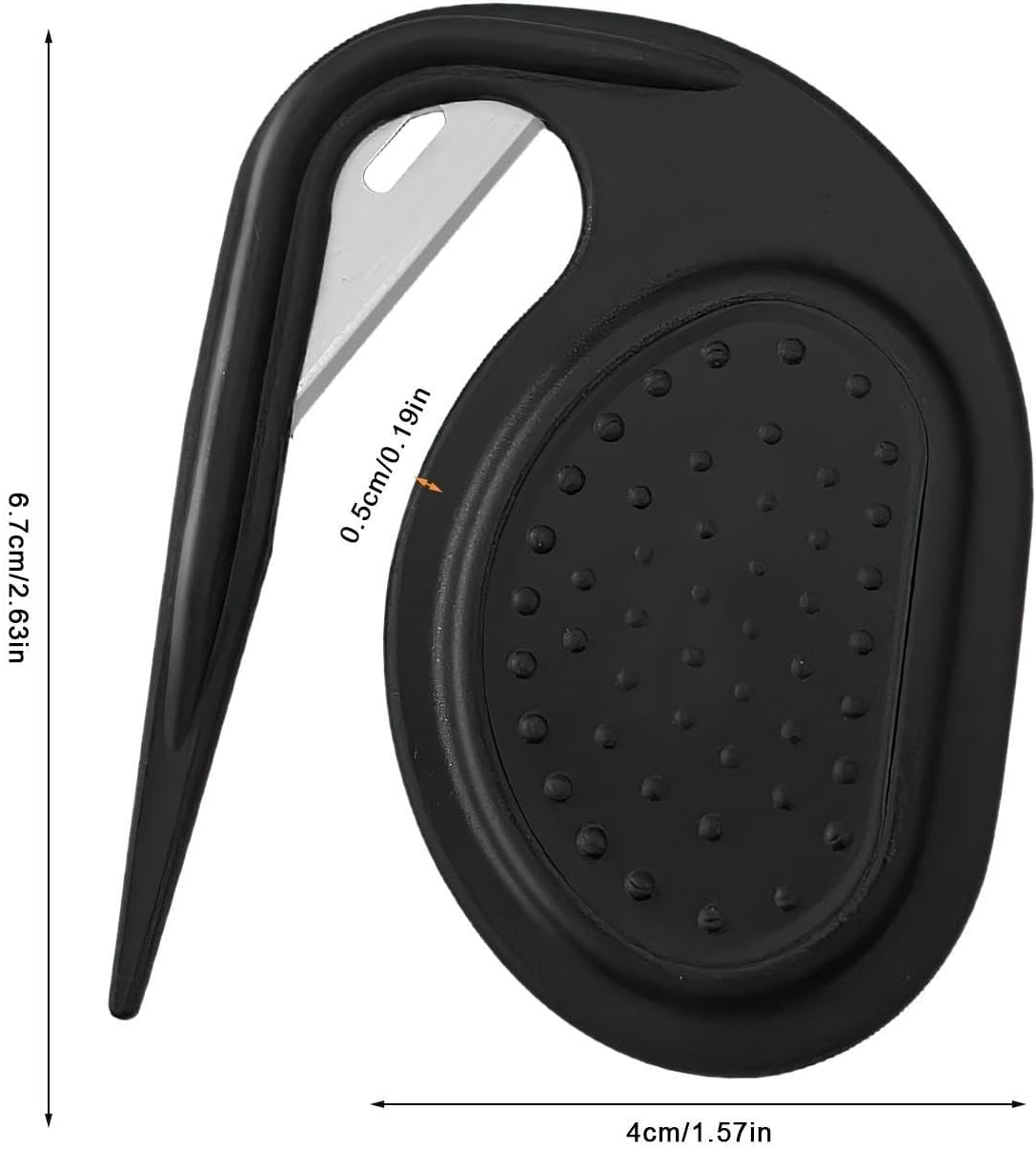 Pet Dematting Comb, Professional Dog Matting Tool, Hair Dematting Tool, Open Knot Comb, Comb Hair Cutter Puppy Kitten Hair Furr Shedding Grooming Trimmer Comb Brush - Black image number 2