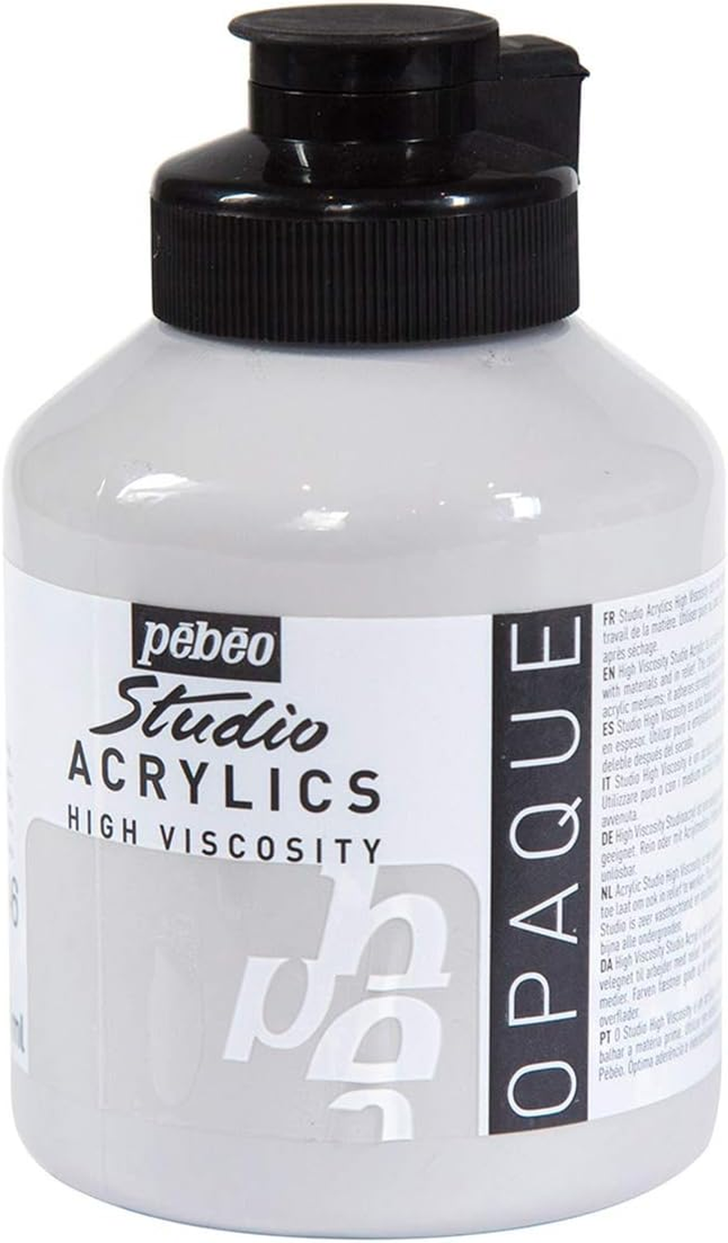 P&eacute;b&eacute;o Ivory Acrylic Paint 500 Ml Tub - Fluorescent Orange image number 4