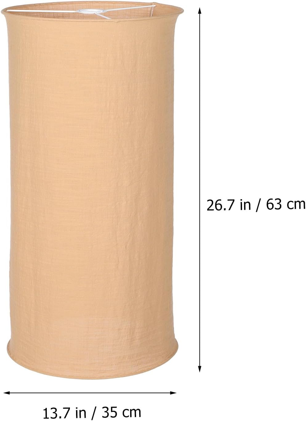 Foldable Khaki Cloth Pendant Lamp Shade E27 Lampshade 35Cm for Modern Ceiling and Table Lamps image number 5