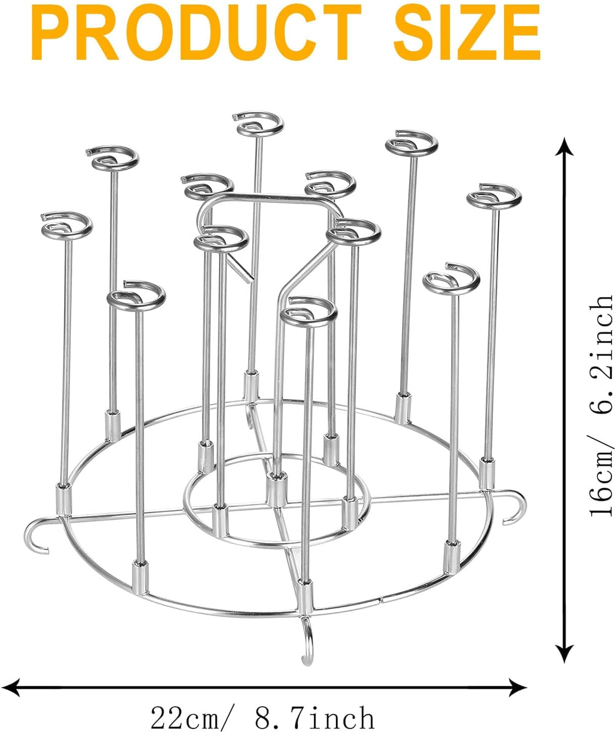 BEANPRECOY Air Fryer Skewer Stand Compatible with Ninja Foodi 6Qt 8Qt Vertical Skewers Holder with Stand Stainless Steel Air Fryer Accessories Grill Easy to Clean for Grilling Home Kitchen Kabobs image number 1