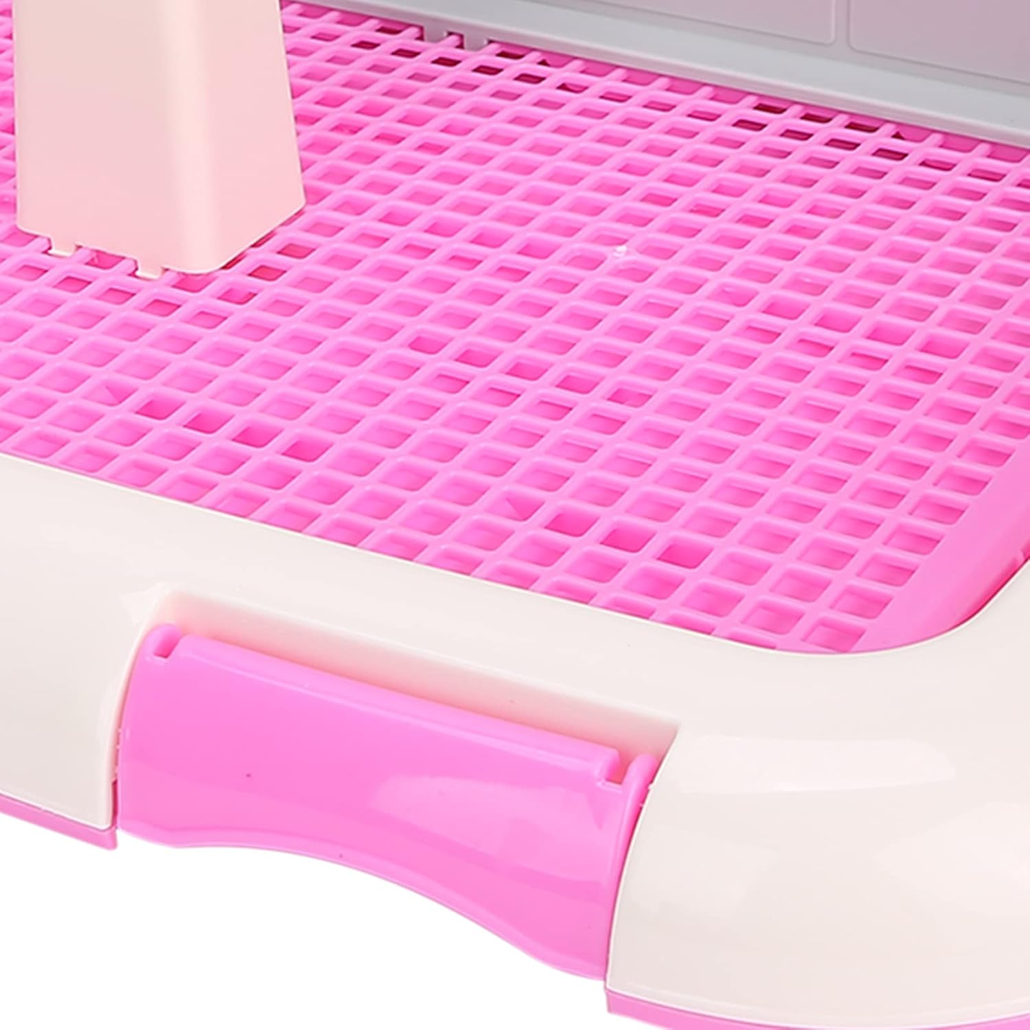 Dog Toilet Indoor Puppy Training Toilet Cat Potty Fence Dog Scheduled Urination Potty Tray Toilets with Simulated Wall Is More Suitable for Male Dogs (Pink) image number 3