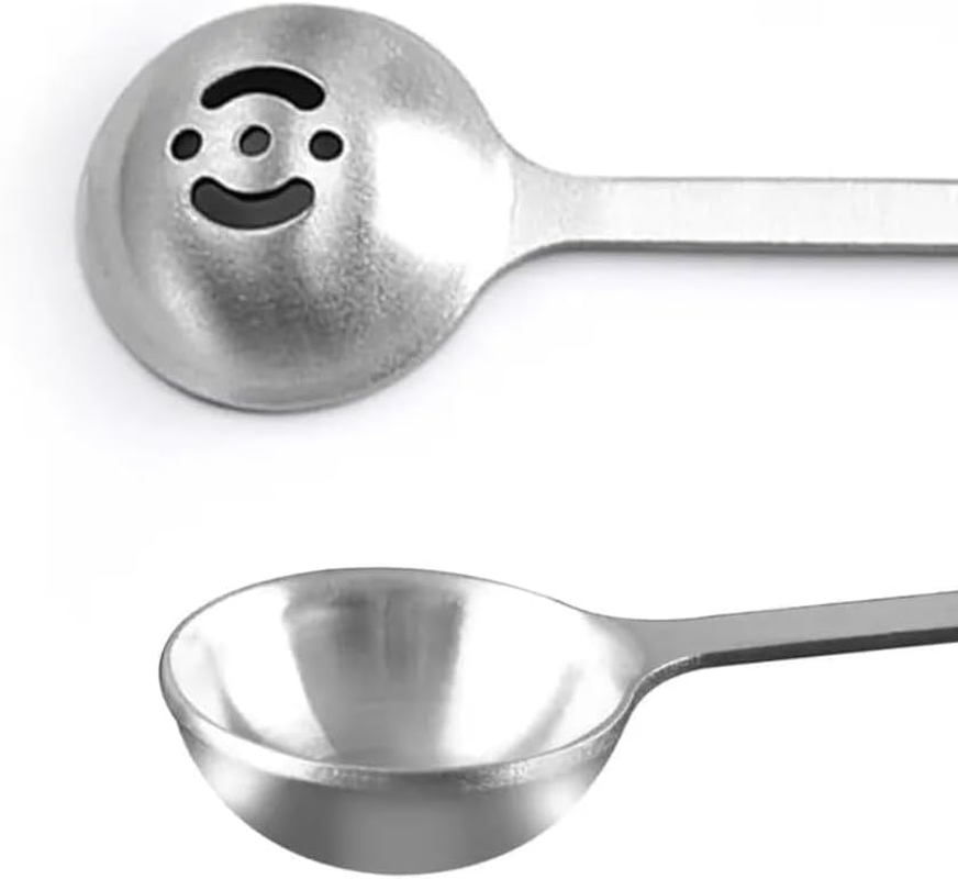 Stainless Steel Tableware Long Handle Olive Strainer Spoon Jar Tools Olive Scoop Jam Slotted Spoon (Silvery, One Size) image number 4