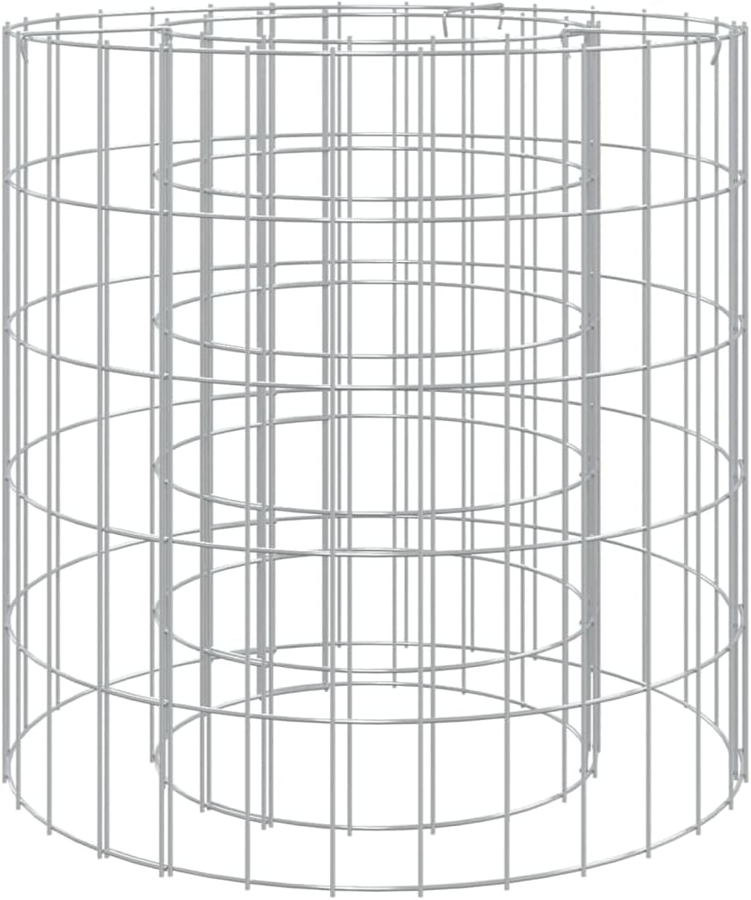 Vidaxl Gabion Fire Pit - Durable, Galvanised Iron Construction - Ideal for Garden/Patio Use - Easy Assembly - Dimensions: 100 X 50 Cm image number 6