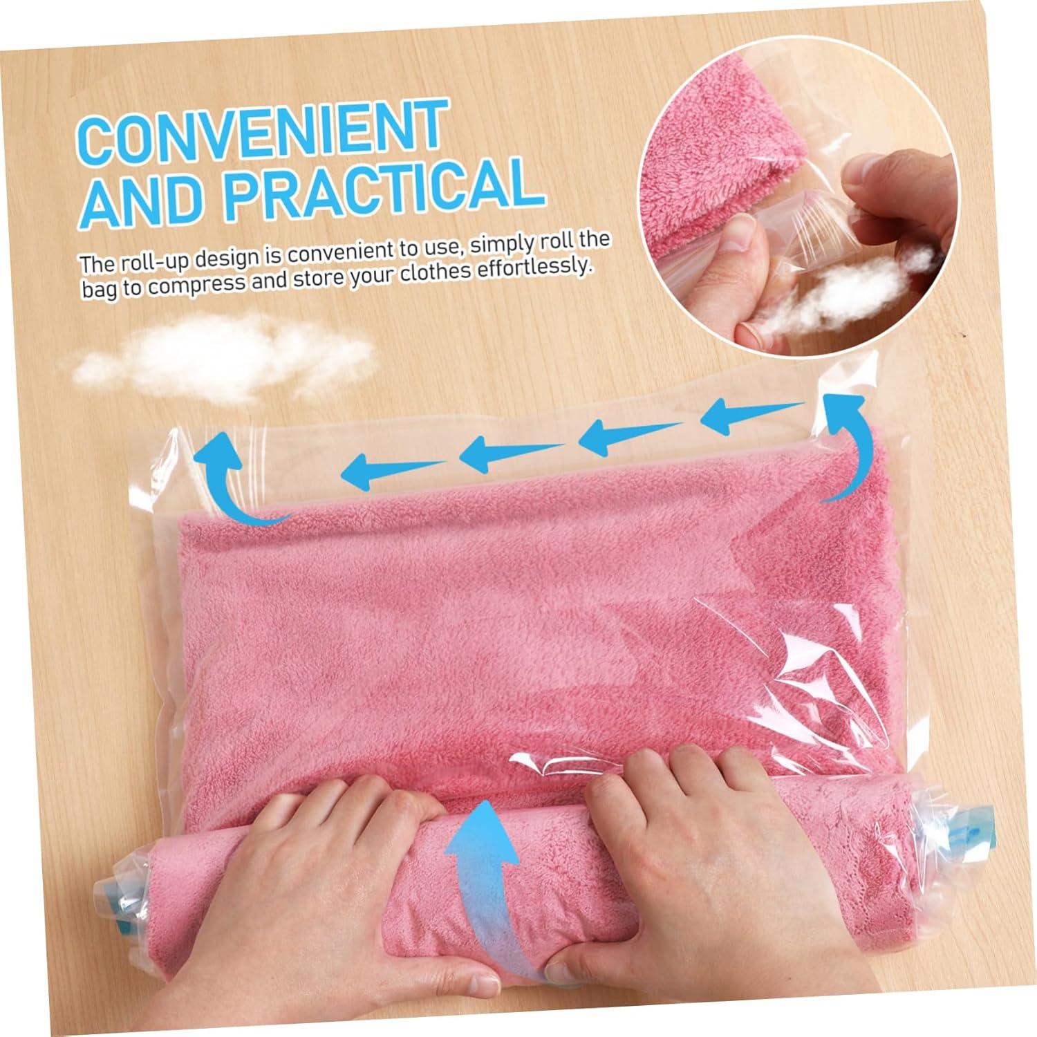 STOBAZA 12Pcs Travel Compression Bags Vacuum Sealer Bags Storage Vacuum Sealed for Packing Travel Essentials Space Saver Storage