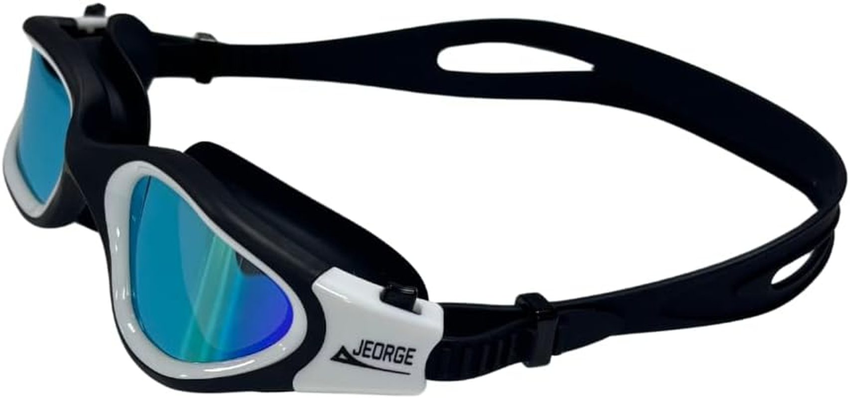 JEORGE Unisex Swimming Goggles with Anti-Fog Coating, 100% UV Protection, and a Leakproof Silicone Seal. Perfect for Adults and Teens. Wide View, Adjustable Fit, and Built for Performance.