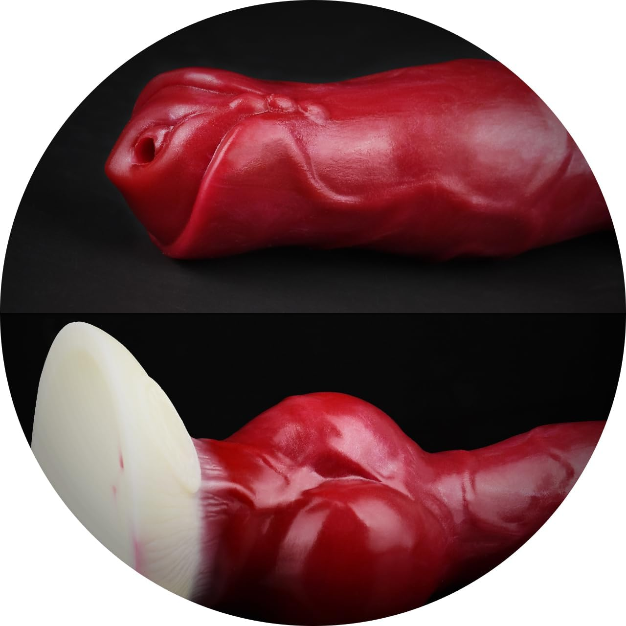 Dany'S Desire, NNSX Pet Fantasy Dildo,Naughty Knotty Sex Toy for Vaginal Masturbation and Anal Plearure, 7,3'' Insertable Medium Size Dildo Plug, Realistic Sexual Stimulation Device (With Tube Pump) image number 3