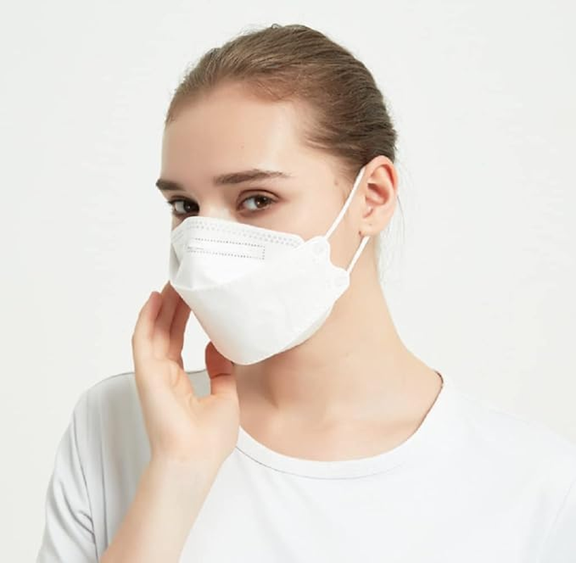 KF94 Face Mask, 30 Pack, 4-Layer Protection, Disposable, White image number 5