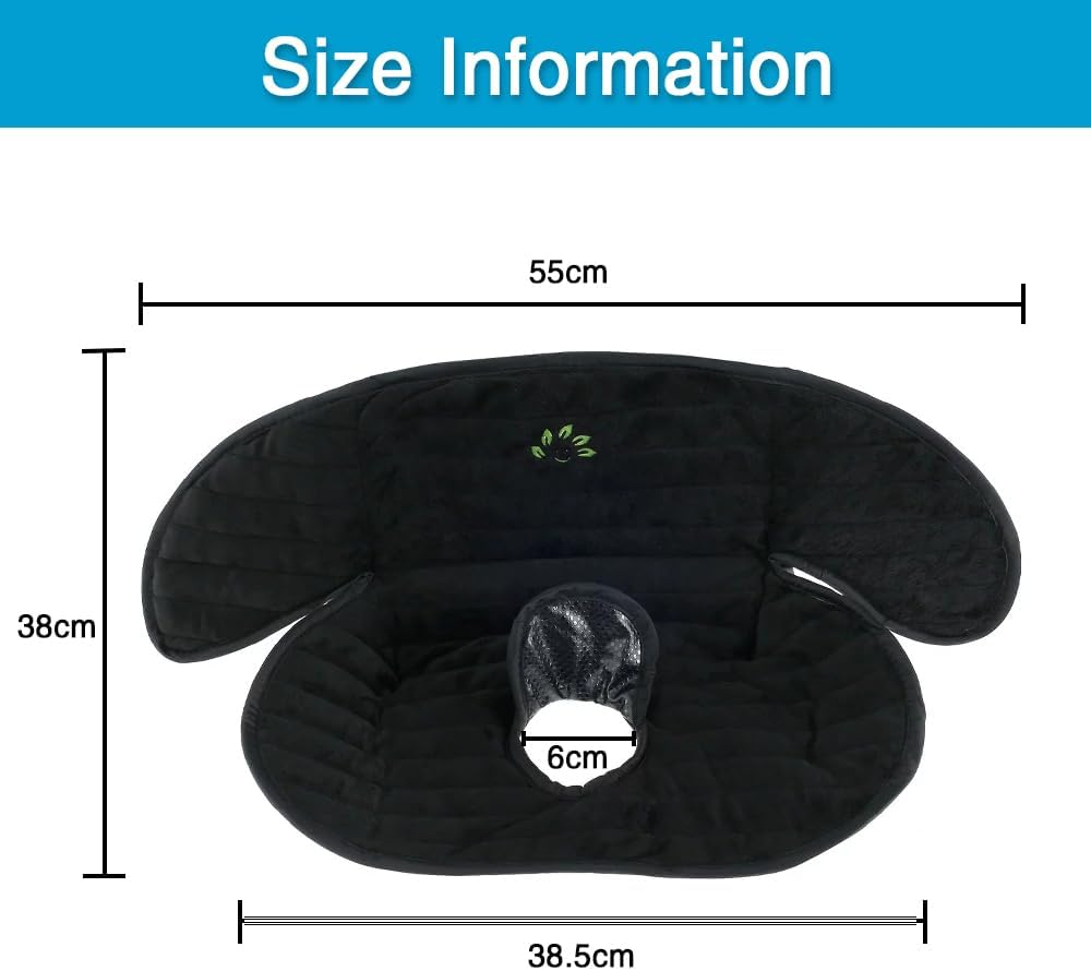 Car Seat Protector Car Seat Saver Stroller Potty Pad Baby Car Seat Cover Car Seat Waterproof Liner for Potty Training Prevent Leaking (Black) image number 2