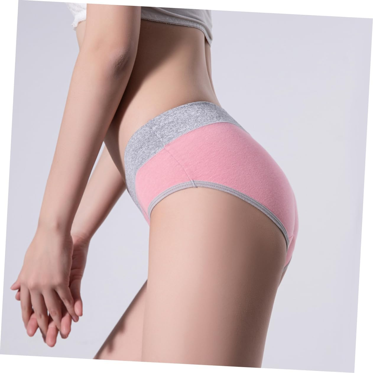LIFKOME High Waist Underpants for Ladies Breathable Comfortable Panties Elastic for Family and Friends plus and Multiple Colors image number 1