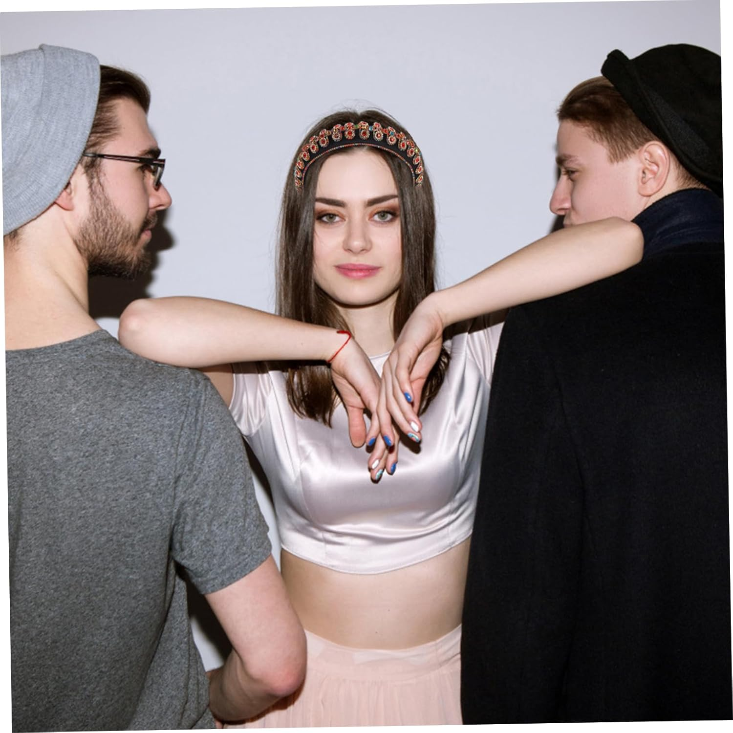 Elegant Headband with Rhinestones Headband Baby Headband Accessory Fashionable Hair Band for Wedding image number 3