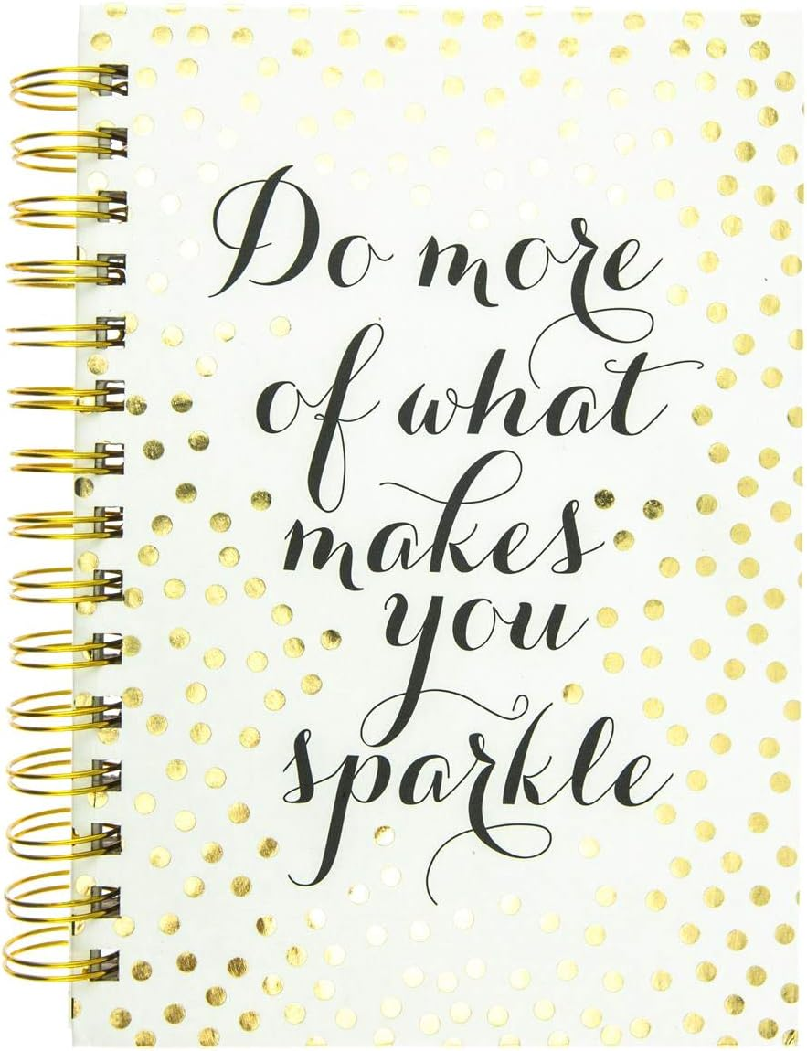 Graphique Designer Notebooks - Do More of What Makes You Sparkle - Spiral Bound Writing Journals for Offices, Schools, Classrooms, and More - Hard Cover with 160 Ruled Pages (6.25" X 8.25") image number 6