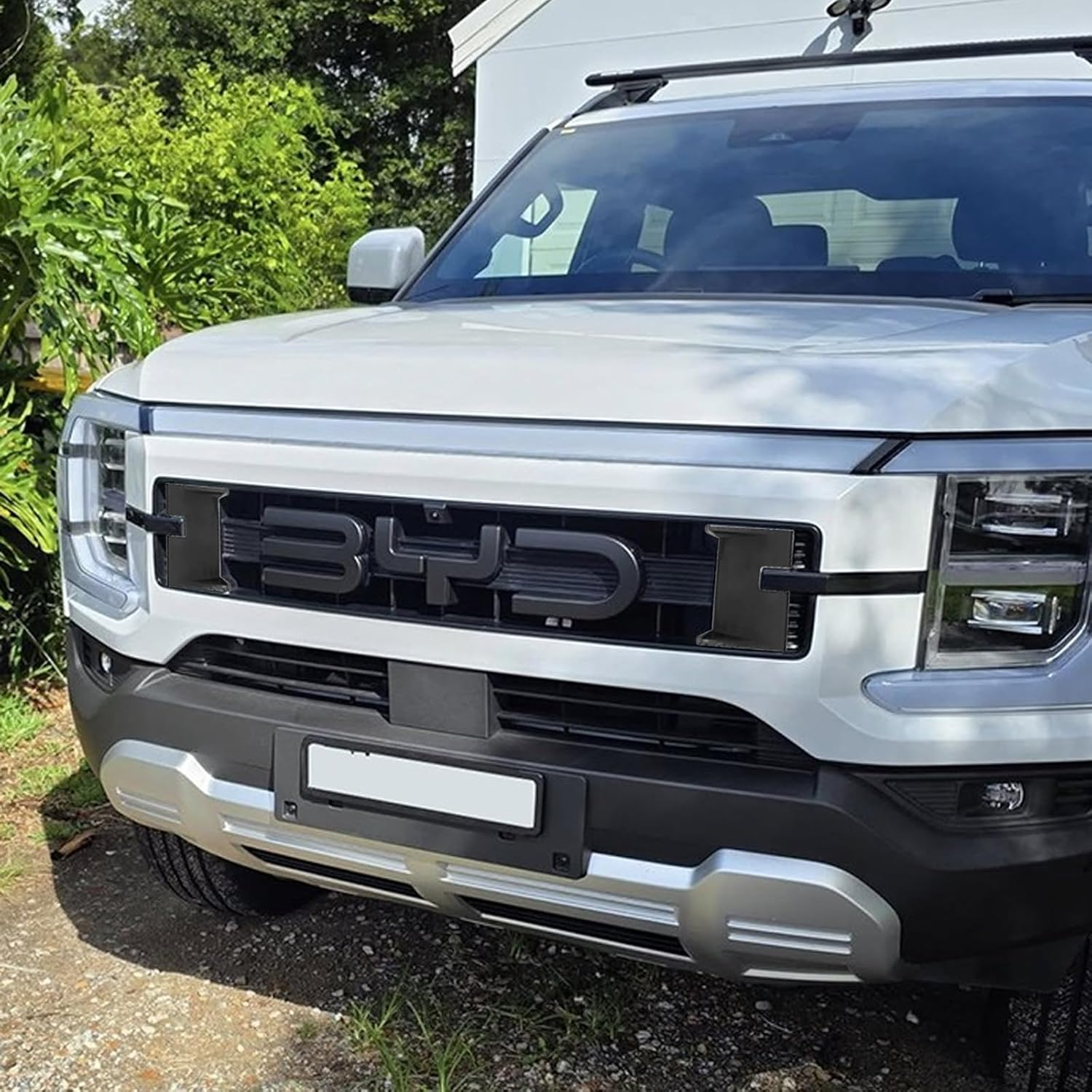 BYD Shark 6 Accessories Custom Fit Shark Front Grille Cover - High-Density ABS, Easy Install & Remove, Stone & Bug Protection(2Pcs) image number 1