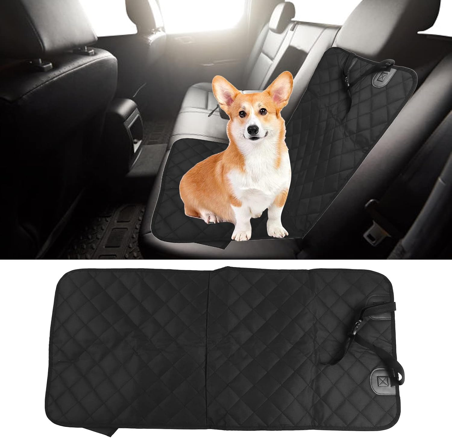 Shanrya Pet Front Seat Dog Cover Oxford Fabric Full Protection Car Front Pet Mat Dirt Resistant for Car Cat Dog image number 2