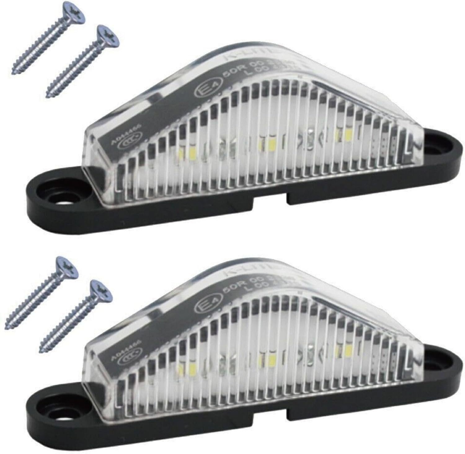 Tootoo 2Pcs LED License Number Plate Light Lamp Truck Caravan Trailer Boat UTE 10-30V image number 1