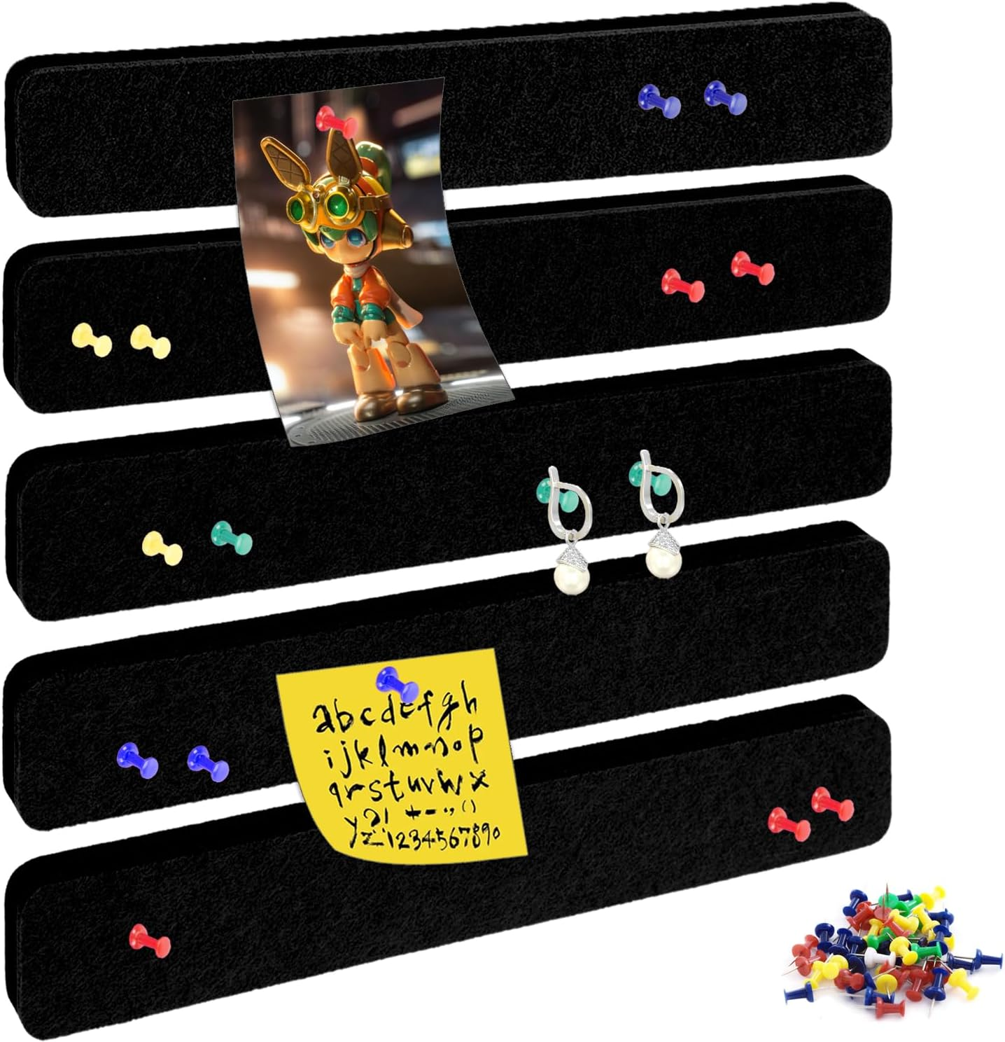 Bulletin Board Cork Board Cork Boards for Walls Cork Board for Office Pin Board Bulletin Boards for Walls (Brown)