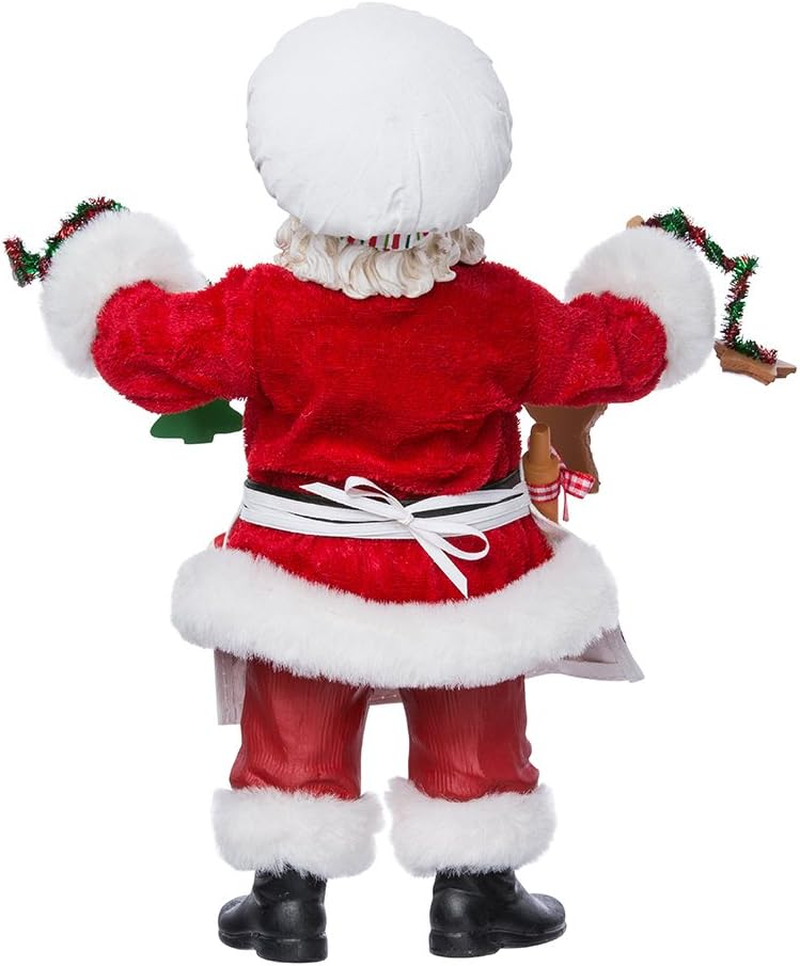 Kurt Adler Fabriche Christmas Chef Santa Figurine, 12-Inch image number 1