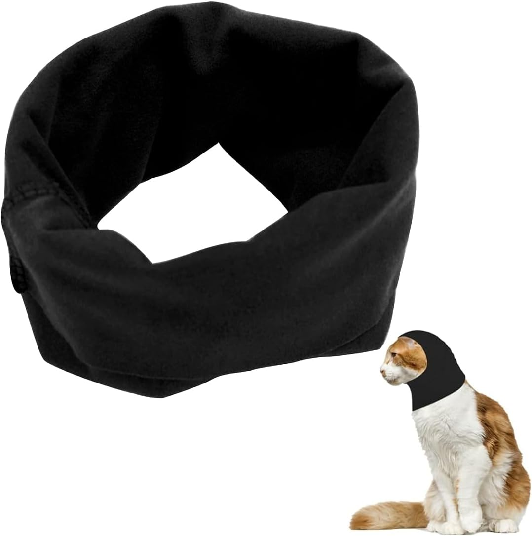 Dog Ear Muffs Noise Protection, Dog Earmuffs for Comfort Dog Earmuffs, Hoodies for Dogs Cats Dogs Neck and Ears Warmer Dog Hoodie anti Anxiety Snood Pack of 1 image number 4