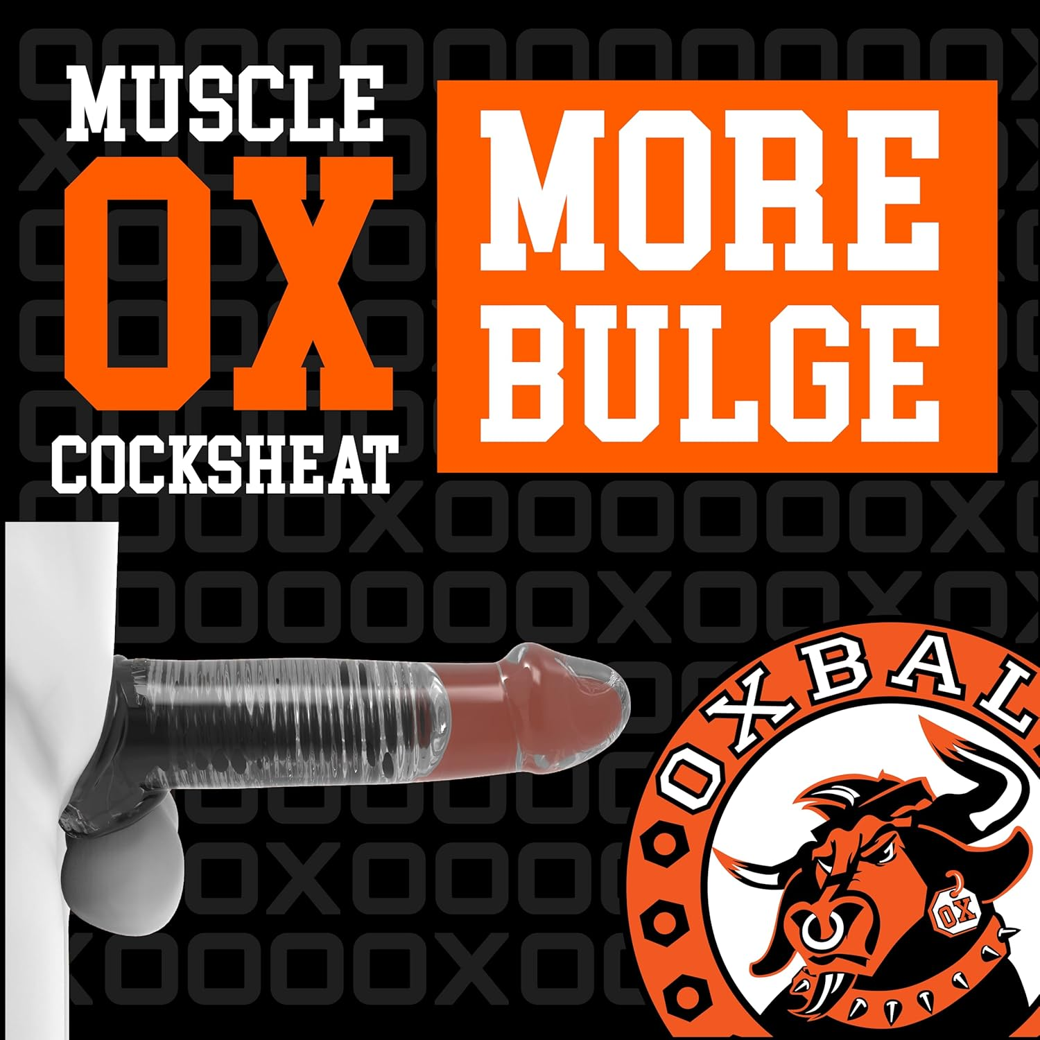 Oxballs Muscle Cocksheath, Clear, 308 Gram image number 3