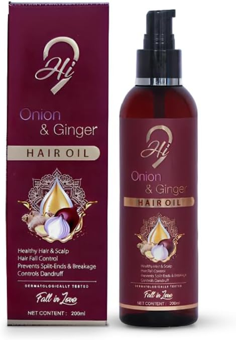 Hi9 Onion & Ginger Hair Oil, Hair Fall Control Healthy Hair image number 2