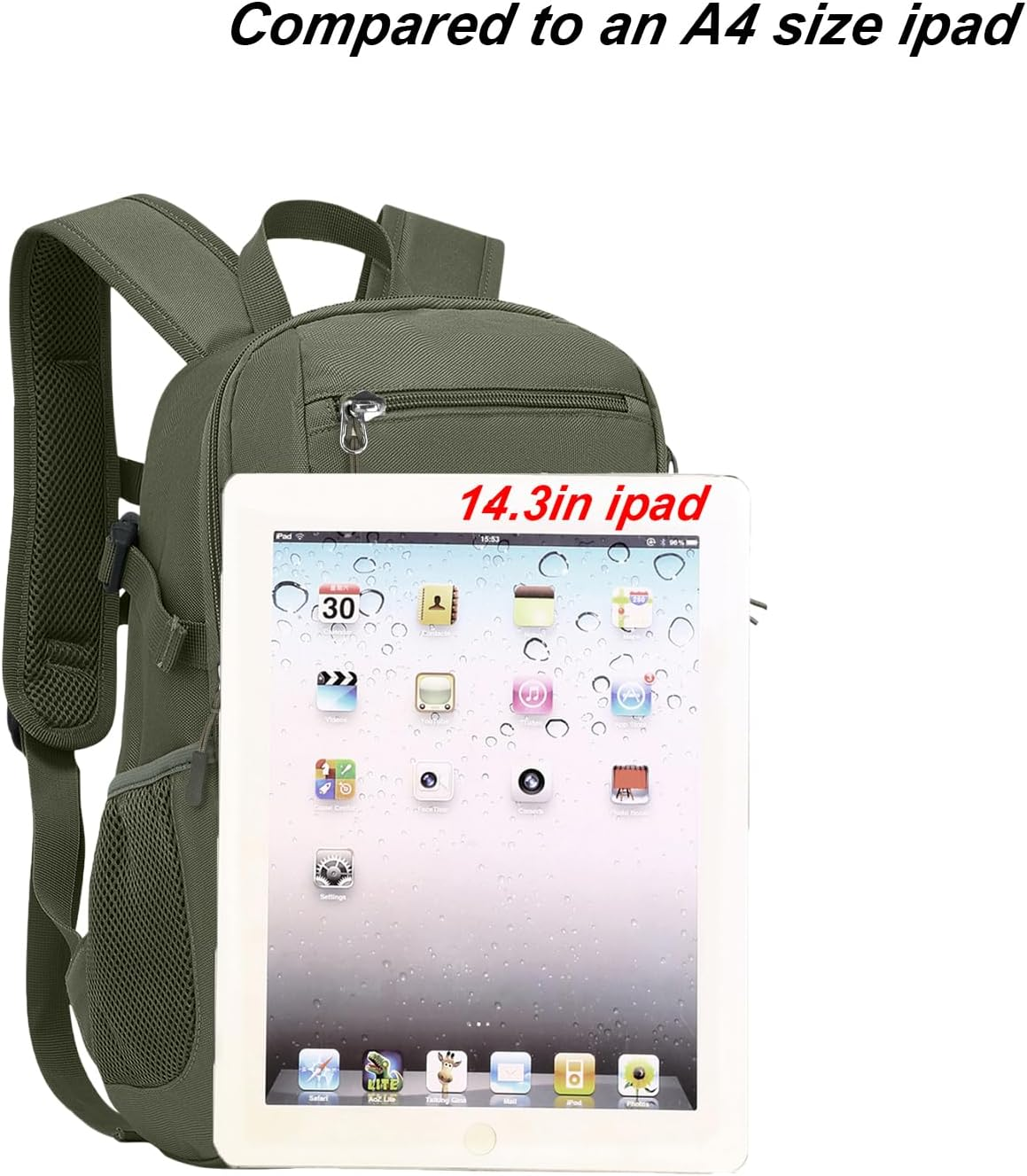 Arcenciel 10L/20L Mini X-Small Tactical Backpack MOLLE Daypack Gear Pack Camping Bag with Patch image number 3