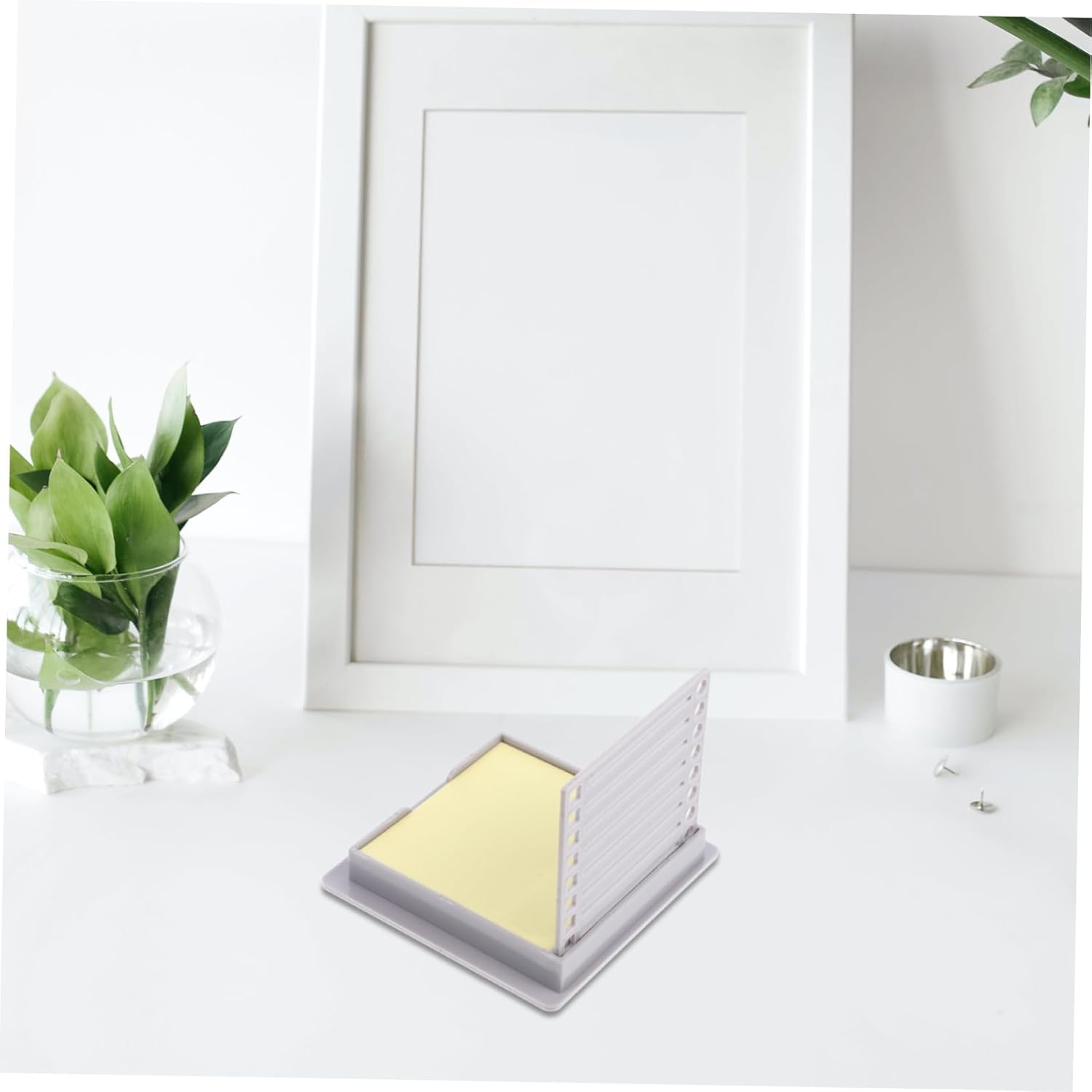 WEKAMOS Note Pad Storage Memo Pad Organizer Box Card Storage for Office Desk Organizer image number 4