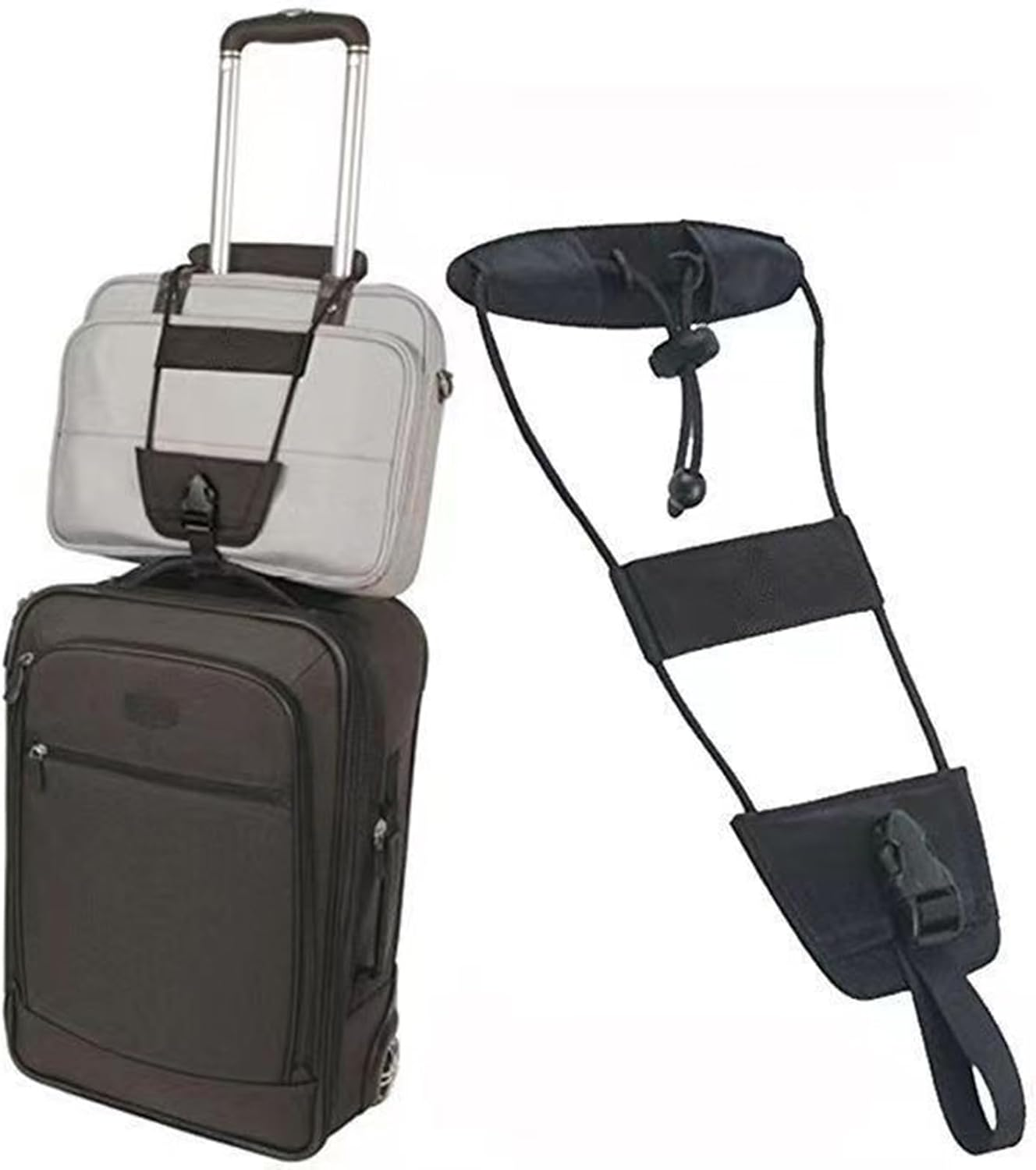 Luggage Strap for Carry on Bag,Adjustable Elastic Suitcase Strap | Home Daily Supplies for Travel Duffle Outdoor Gear Seat Backpack Carry Tote Car Case Cruise Shoulder image number 3