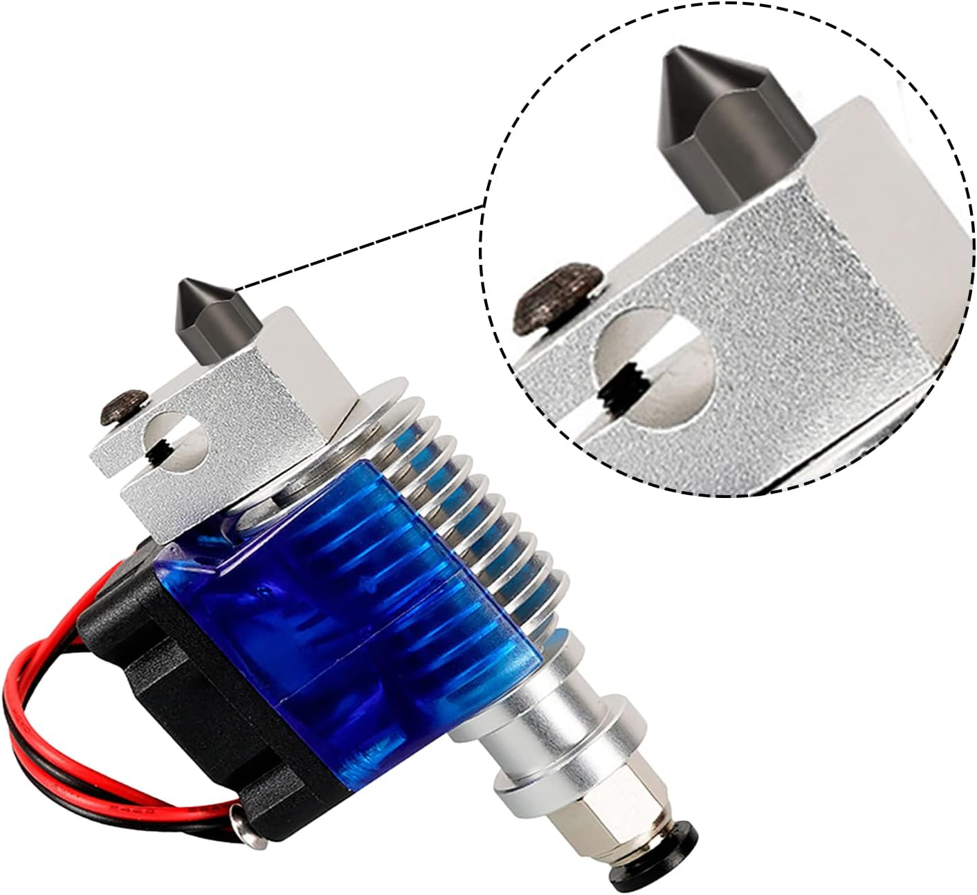 Acbbmns 3-Pack Hardened Steel Nozzle 0.4 Mm/1.75 Mm 3D Printer MK8 Nozzles Fit for Makerbot Creality CR-10 Ender 3 (0.4Mm, 3-Pack) image number 6