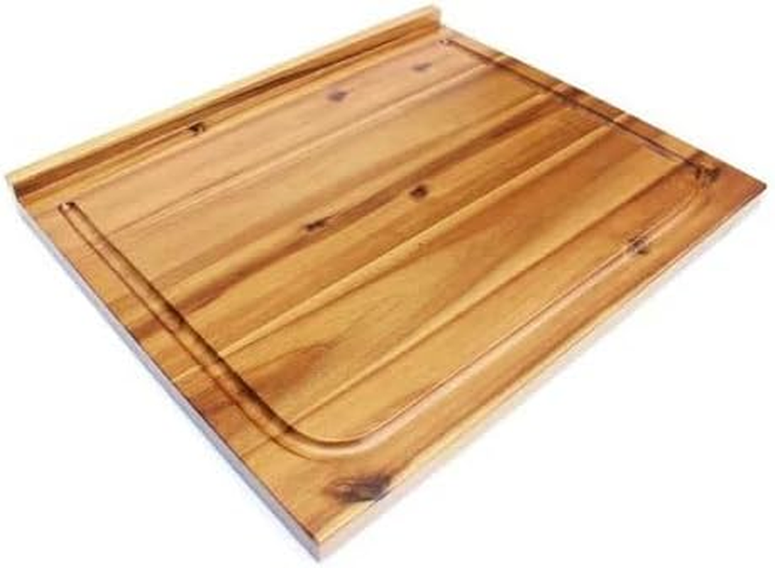 Brunswick Bakers Extra Large Acacia Wood Pastry Board (60X50Cm) Reversible Kneading Surface & Heavy Duty Butcher Block &ndash; Includes Non-Slip Mat &ndash; Premium Wooden Board for Chopping, Slicing, and Serving