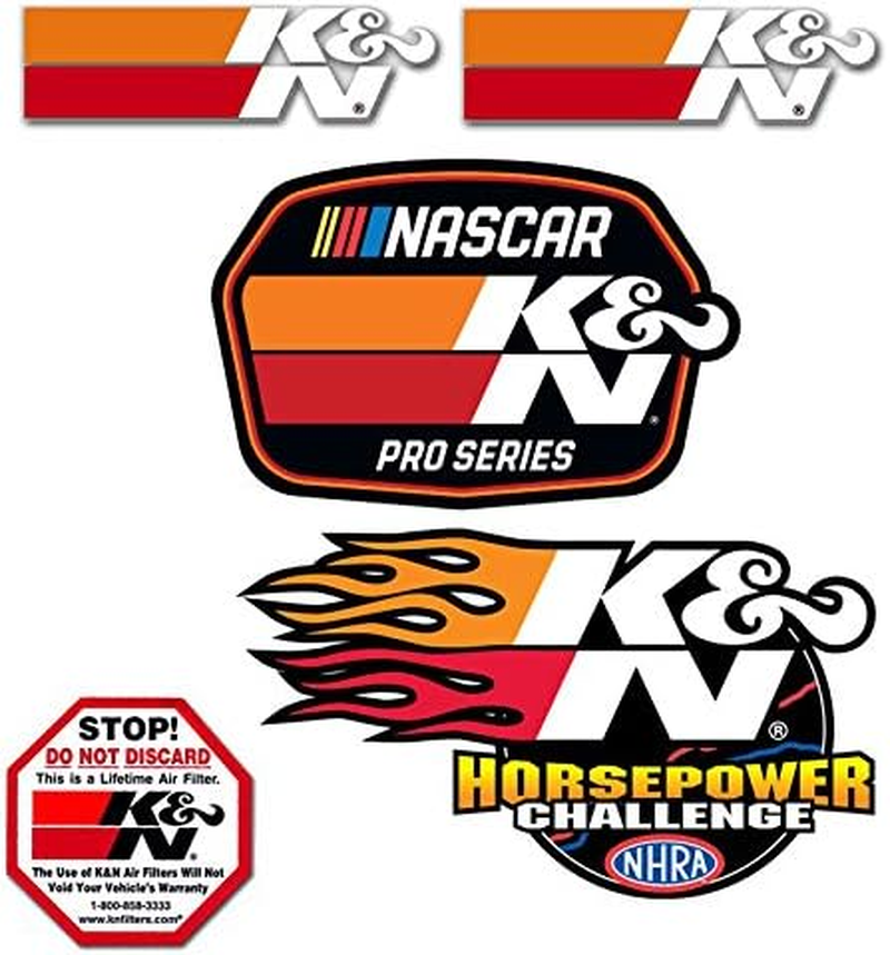 K and N 89-0200 Decal Promo Pack 9-1/2 X 6-1/2-Inch image number 1