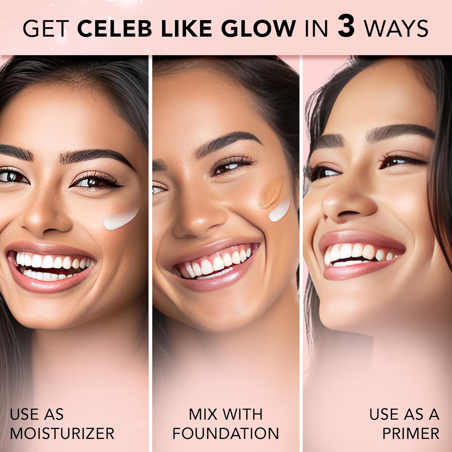 FACES CANADA Always on Glow Combo - All Day Hydra Matte Foundation - Absolute Ivory 012 (18 Ml) + Strobe Cream - Rose Gold (18 Ml) + Ultime Pro Makeup Fixer (50 Ml) | Illuminating & Glowing Makeup image number 2