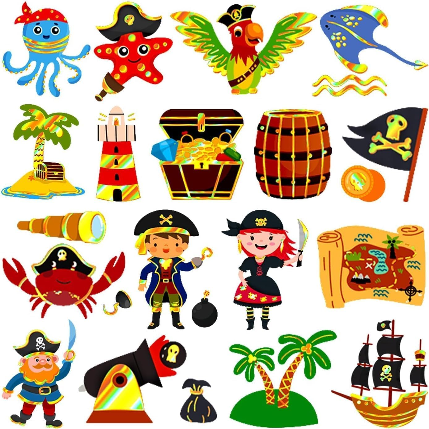 Temporary Tattoos for Kids,40 Pieces,Rainbow Friend Children'S Tattoo Girl Birthday Party Gifts Great Kids Party Accessories Waterproof and Sweatproof 2 X 2 In