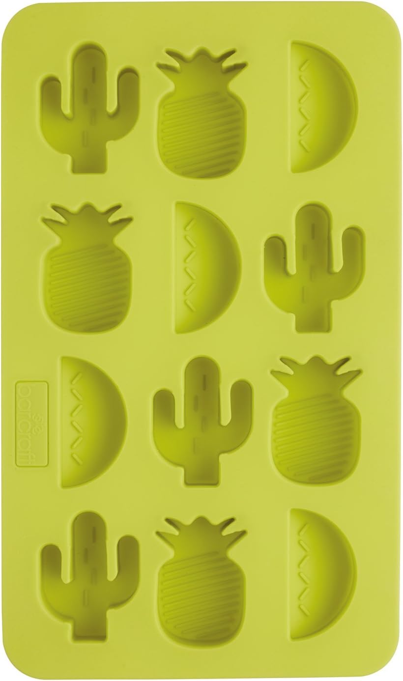 Kitchen Craft Tropical Chic Novelty Ice Cube Tray, Green, 5028250771933 image number 1