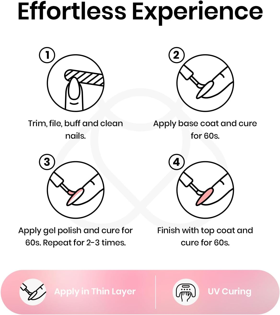 Beetles Gel Polish Gel Polish 15Ml Barely Pink Nails Gel Soak off LED Nail UV LED Lamp Spring Summer Gel Polish Nail Art Manicure Salon DIY Home Solid Gel 0.5Oz Gel Nail Polish Colors image number 3