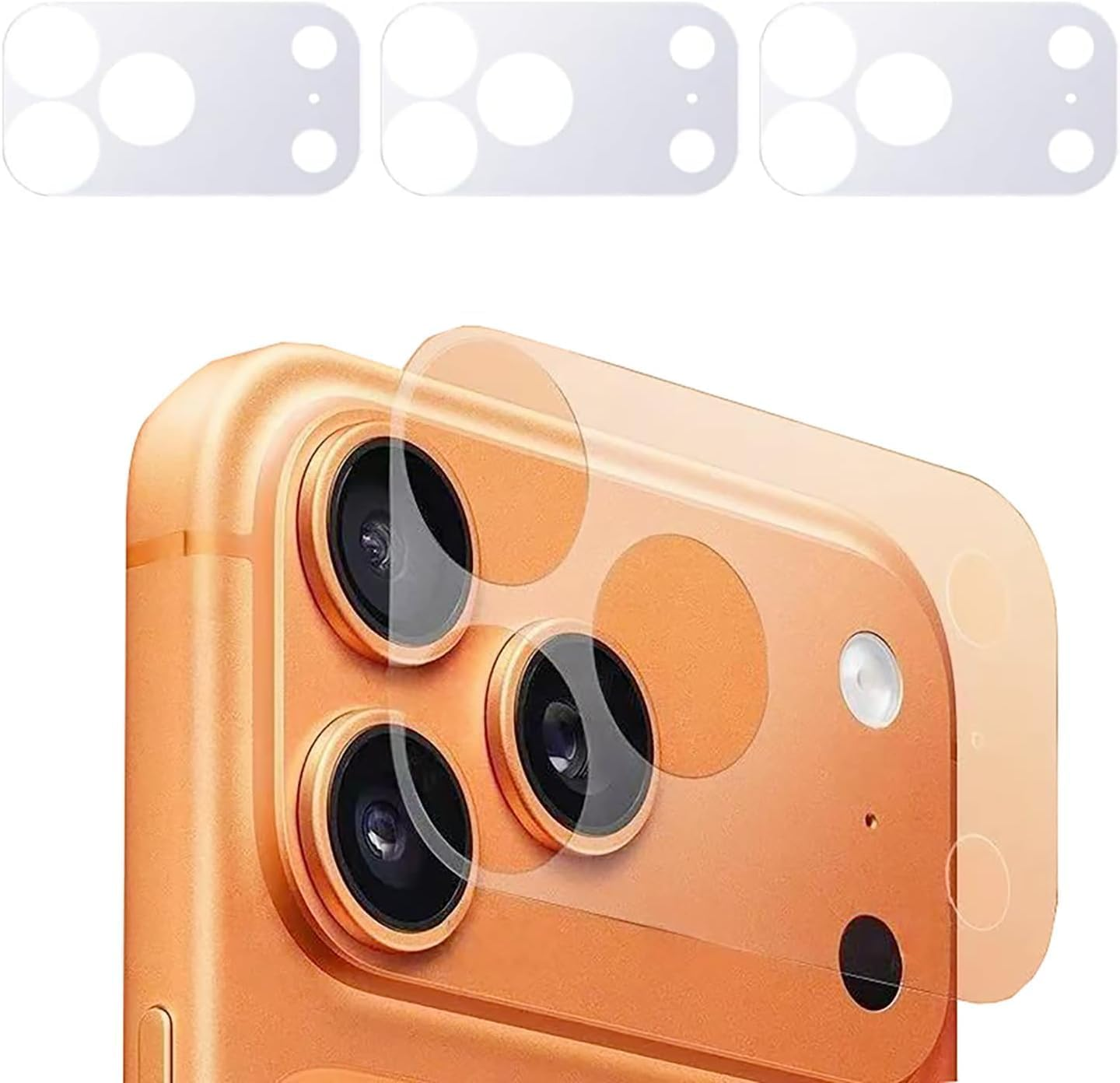 3 Pack Camera Protector Hollow Lens Film Matte Scratch Resistance Guard Protectors for Iphone 17 Pro Max Only image number 4
