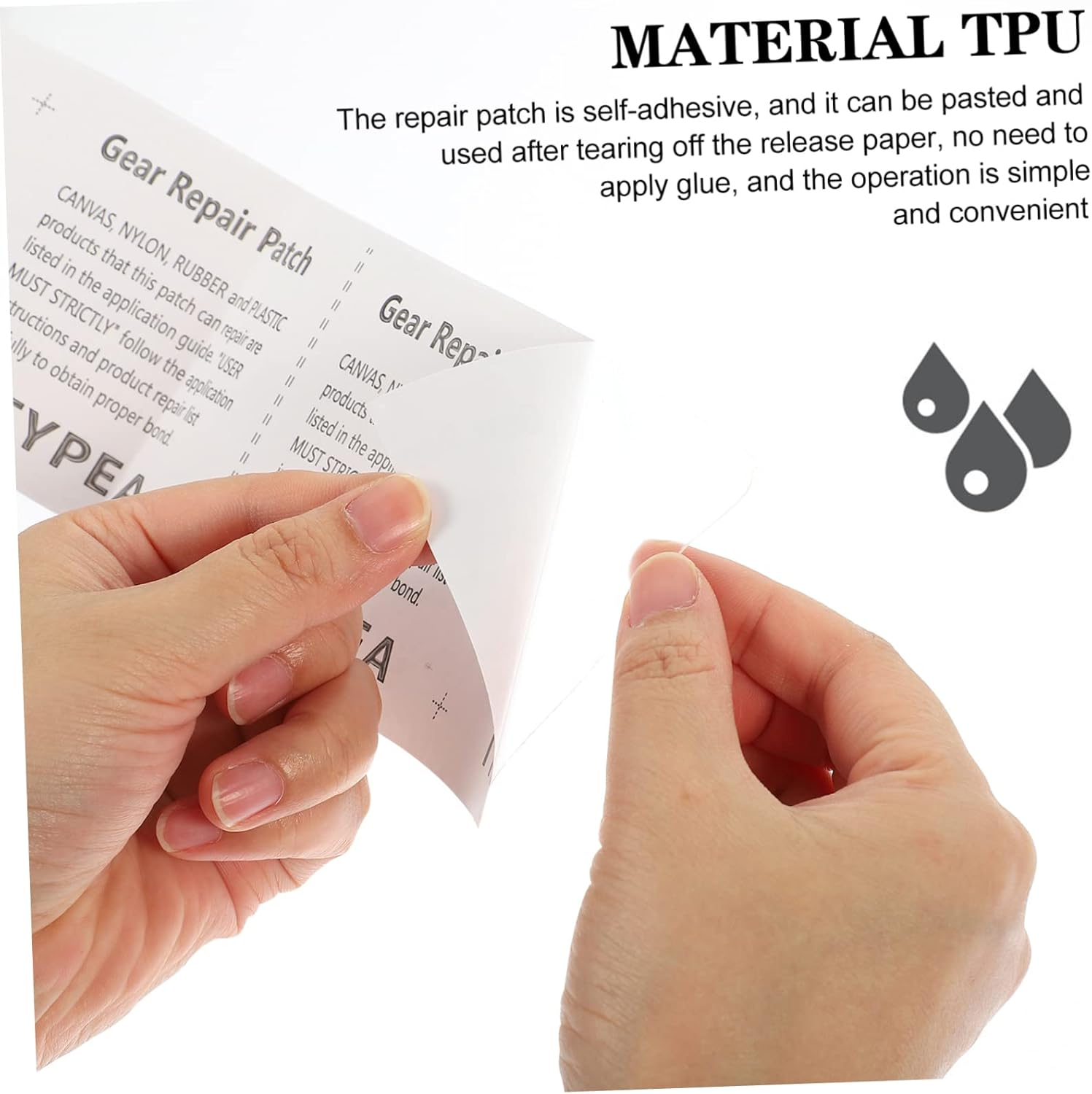 HOOTNEE Mend Patch for Raincoat TPU Repair Tape Versatile Patch for Tent Backpack