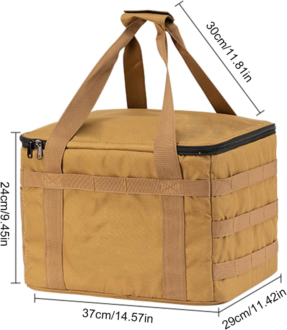 Yanzisura Camping Tote - Camping Storage Box - 20L Heavy-Duty Waterproof Container Cube Organizer Bin Ergonomic for Dorm College Travel Hiking Kayak image number 1