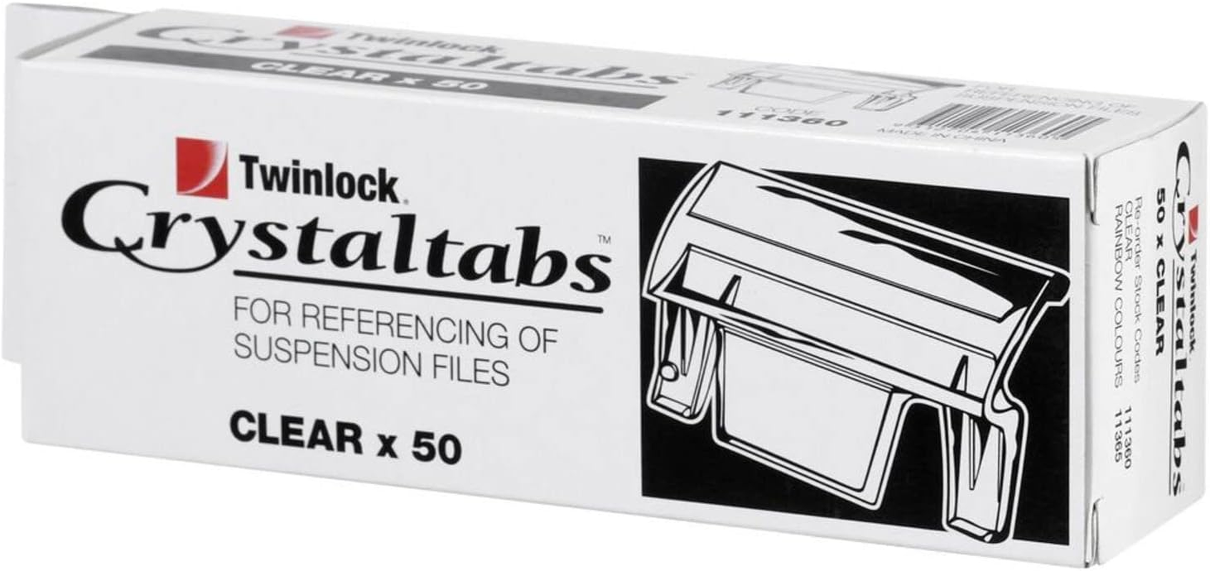 Crystalfile Clear Tabs Pack 50 image number 2