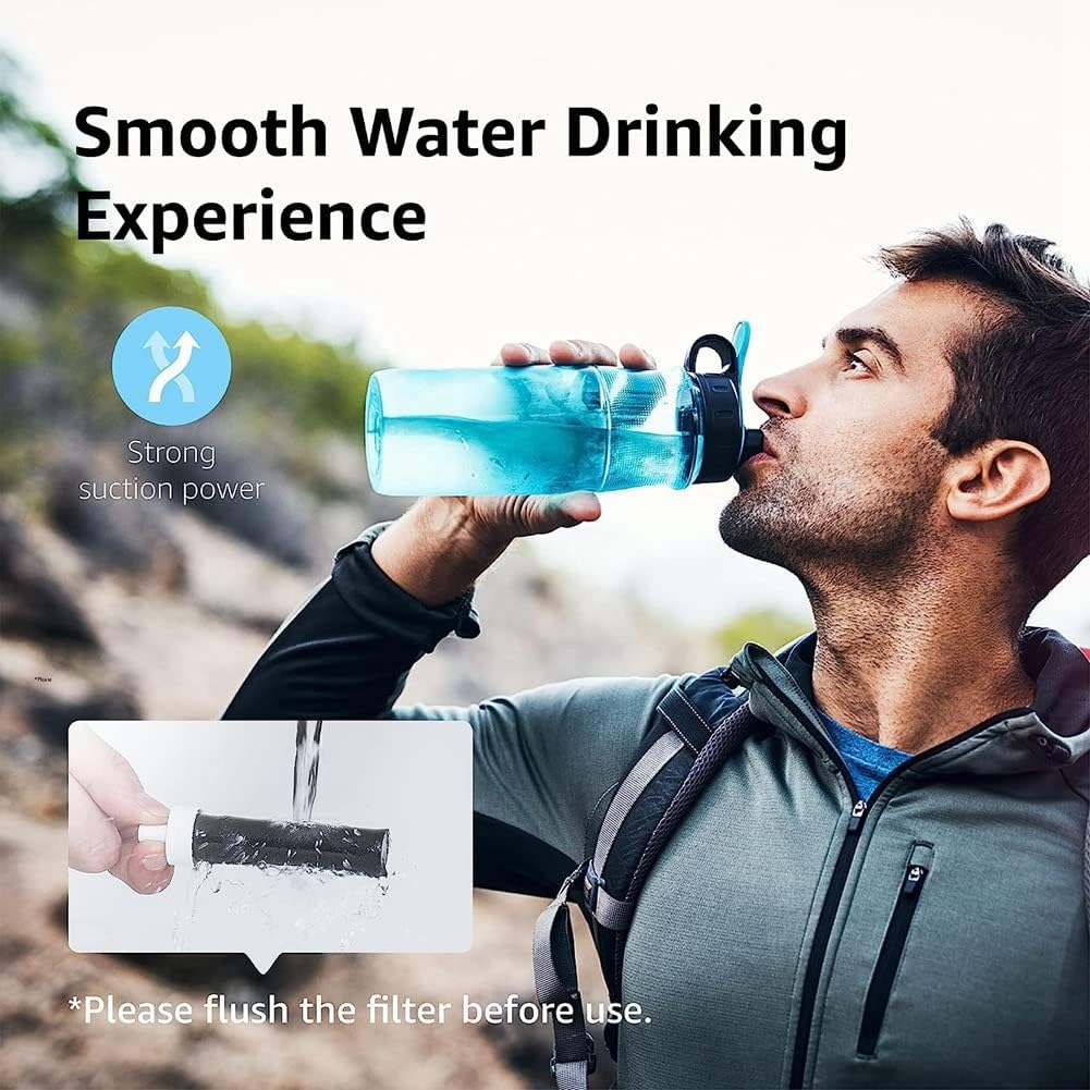 Gyorwst Replacement Accessories Activated Carbon Water Bottles Filters for BB06, Hard Edge, Sport Bottles Filters, 10 Count image number 3