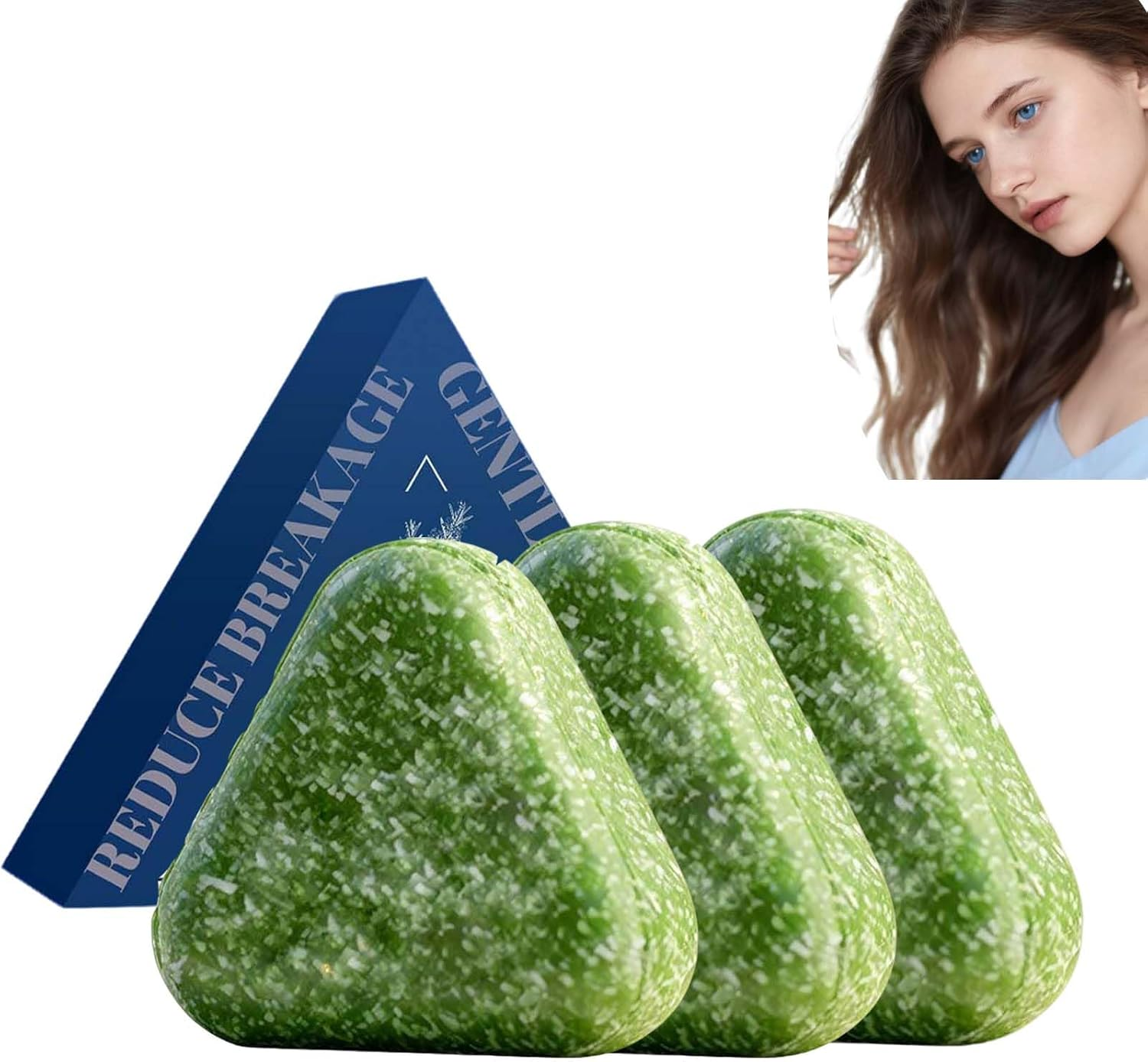 Thuja Leaf Nourishing Shampoo Bar - Deep Cleansing Scalp, Reduces Frizz, Smooths & Strengthens Hair, Infused with Usman Herb, Ginseng, Travel-Friendly Long-Lasting Solid Hair Soap, (5PCS)