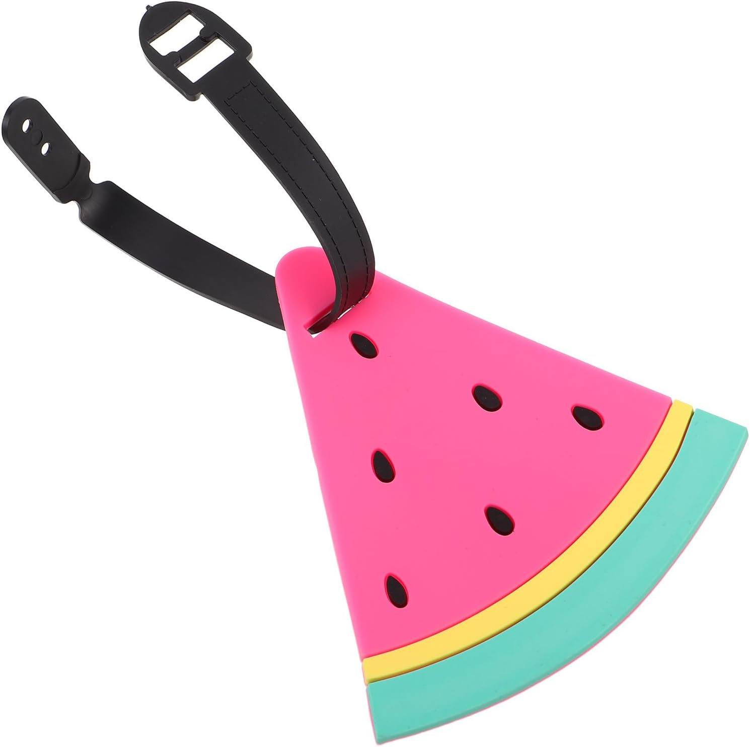 Ciieeo Creative Watermelon Slice PVC Luggage Tags Cute Travel ID Labels for Suitcases Suitcase Tags for Women Summer Beach Holidays image number 5