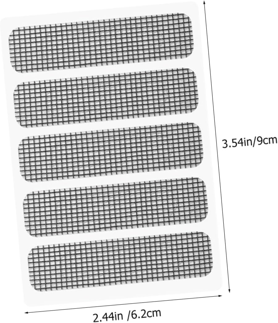 25 Sheets Screen Repair Patch Tape Self Adhesive Mesh Screen Door Repair Kit for Windows Rips and Tears Durable and Easy to Use for Home and Camping image number 1