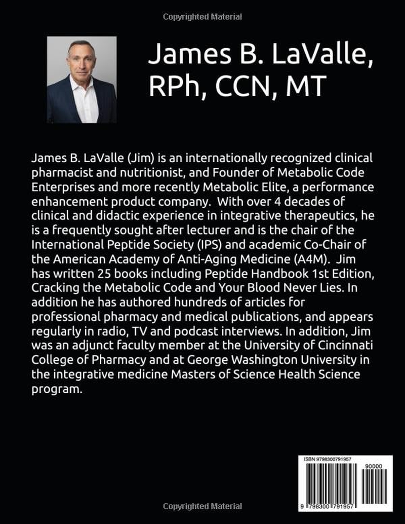Peptide Handbook: a Professional'S Guide to Peptide Therapeutics