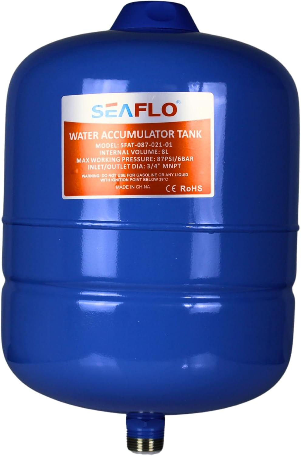 SEAFLO Pre-Pressurized Accumulator Tank (2 Gallon) image number 1