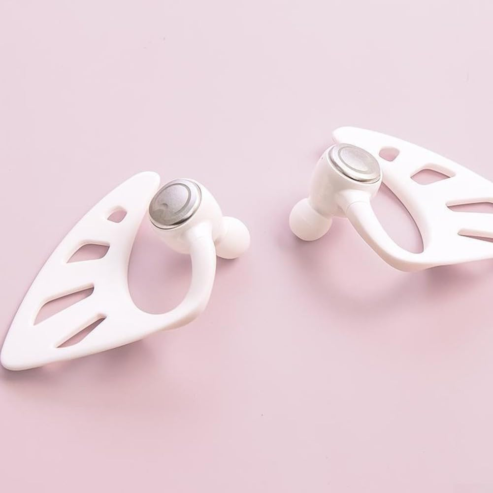 Durashmall Cute Pink Elf Ear Headphones True Wireless Earbuds with LED Light Party Headphones with Lights with Charging Case Multiple Color Options (Blue) image number 5