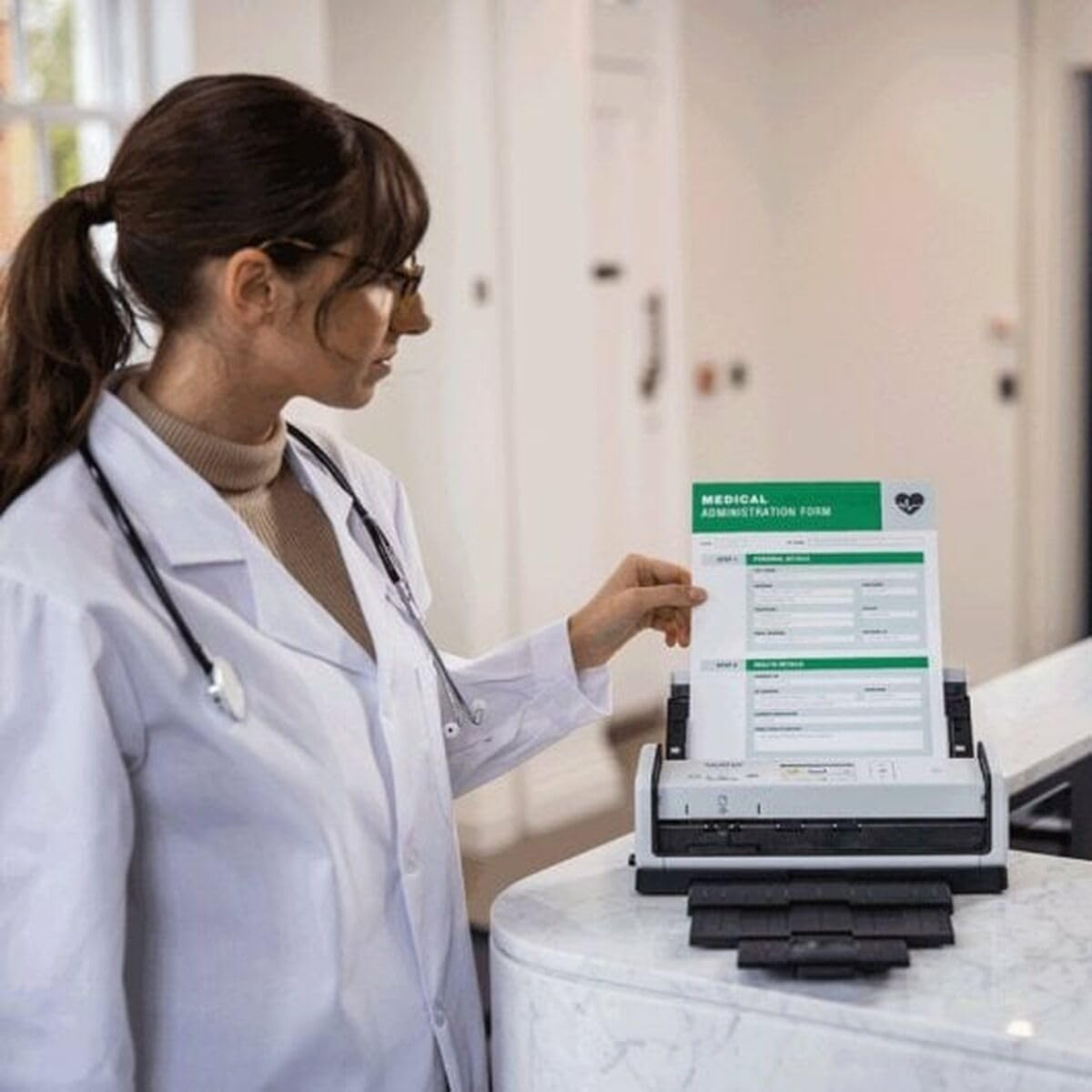 Brother ADS-1800W Wireless Scanner, Compact and Portable image number 6