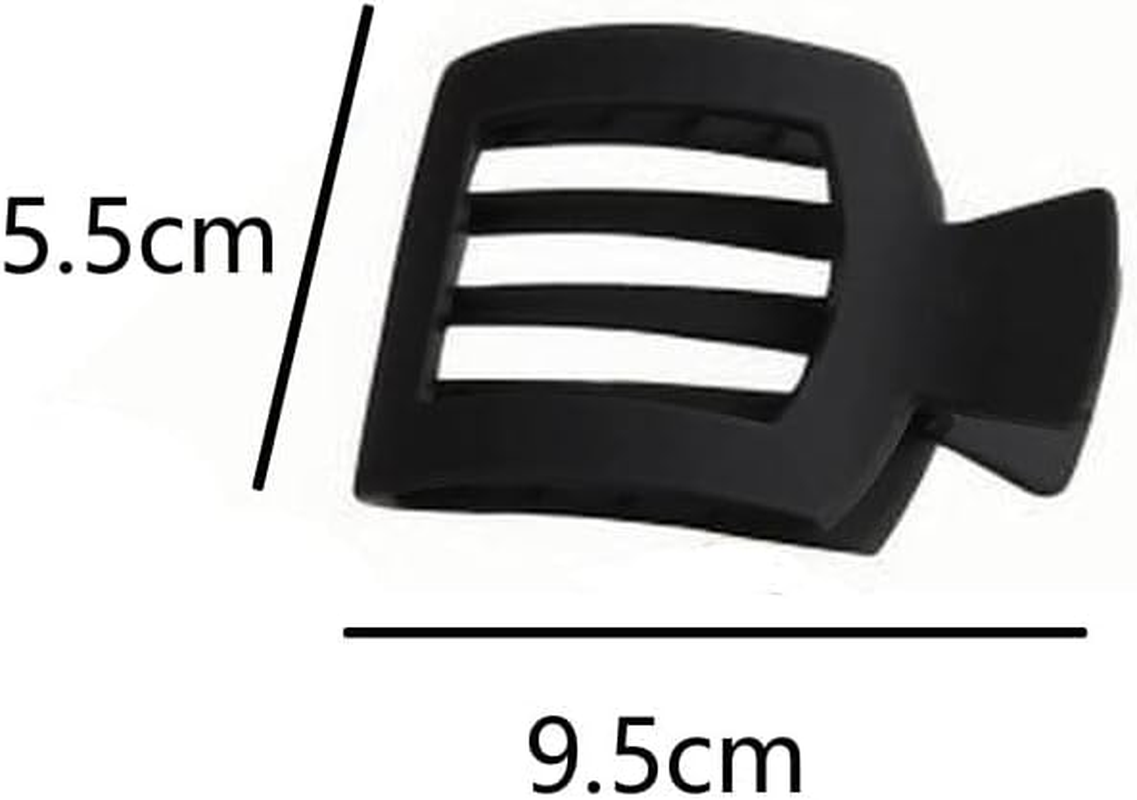 Lay Flat Hair Claw Clips for Women Non-Slip Grip, Flat Clips for Daily Styling 4Pcs. image number 2