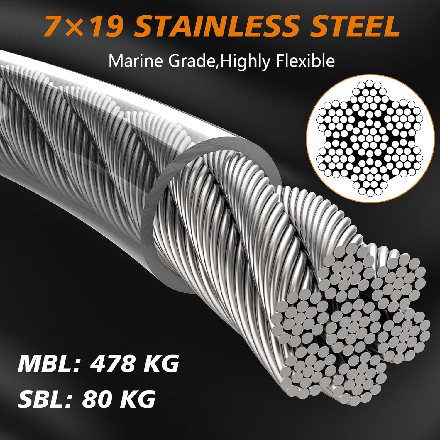 Xiaz Dog Runner Cable Dog Run Trolley Tie Out Cable for Large Dogs up to 250 Pound, 50-Feet image number 3