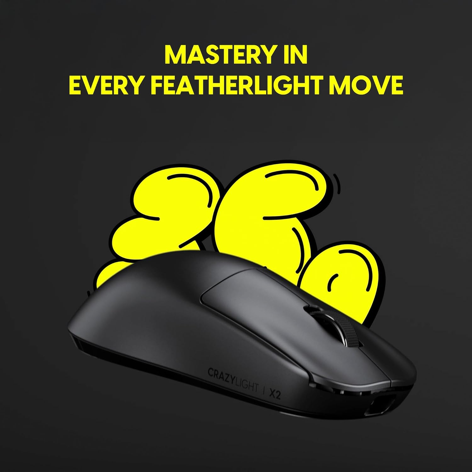 Pulsar Gaming Gears X2 Crazylight Mini Wireless Gaming Mouse Ultra Lightweight 35G 1Ms 32000 DPI Optical Swhich XS-1 Flagship Sensor image number 1