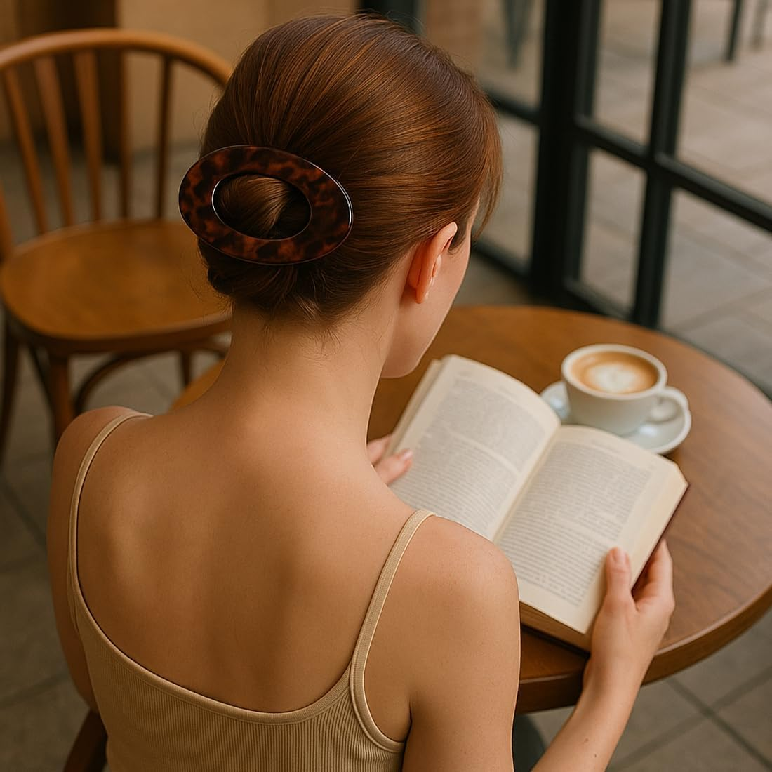 KIRZAX Pack of 4 Hair Clips for Women, Hair Clip, Flat Claw Clip, Hair Clip for Dunn Hair, Strong Hold Side Hair Clips for Everyday Life, Sports, Driving, Lying (Style 3) image number 3